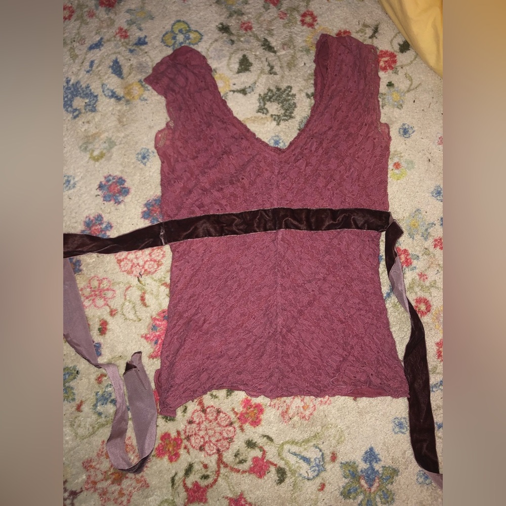 Vintage Lu Lu Lamé top